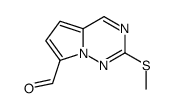 2-methylsulfanylpyrrolo[2,1-f][1,2,4]triazine-7-carbaldehyde结构式