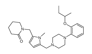 1-{5-[4-(2-sec-Butoxy-phenyl)-piperazin-1-ylmethyl]-1-methyl-1H-pyrrol-2-ylmethyl}-piperidin-2-one结构式