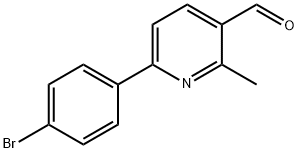 6-(4-Bromophenyl)-2-methylpyridine-3-carbaldehyde Structure