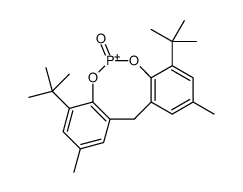 1,9-ditert-butyl-3,7-dimethyl-5H-benzo[d][1,3,2]benzodioxaphosphocin-11-ium 11-oxide结构式