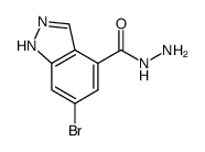 6-bromo-1H-indazole-4-carbohydrazide结构式