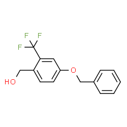 4-Benzyloxy-2-(trifluoromethyl)benzayl alcohol Structure