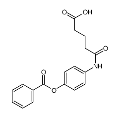 5-(4-benzoyloxyanilino)-5-oxopentanoic acid结构式