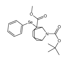 9-O-tert-butyl 5-O-methyl 5-phenylselanyl-9-azabicyclo[4.2.1]nonane-5,9-dicarboxylate Structure