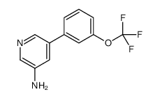 5-(3-(trifluoromethoxy)phenyl)pyridin-3-amine结构式