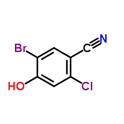 5-Bromo-2-chloro-4-hydroxybenzonitrile结构式