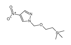 4-硝基-1-((2-(三甲基甲硅烷基)乙氧基)甲基)-1H-吡唑结构式