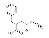 2-benzyl-5-cyano-4-oxopentanoic acid结构式