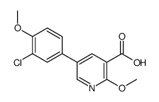 5-(3-chloro-4-methoxyphenyl)-2-methoxypyridine-3-carboxylic acid Structure