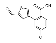 4-chloro-2-(5-formylthiophen-3-yl)benzoic acid Structure
