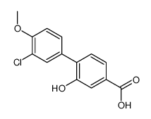 4-(3-chloro-4-methoxyphenyl)-3-hydroxybenzoic acid结构式