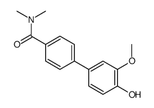 4-(4-hydroxy-3-methoxyphenyl)-N,N-dimethylbenzamide结构式