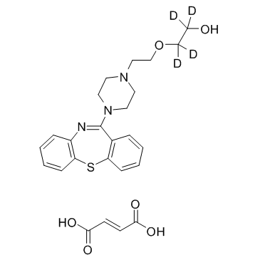 Quetiapine D4 fumarate structure