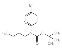 tert-Butyl (5-bromopyridin-2-yl)(butyl)carbamate Structure