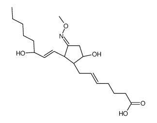 (Z)-7-[(1R,2R,3E,5S)-5-hydroxy-2-[(E,3R)-3-hydroxyoct-1-enyl]-3-methoxyiminocyclopentyl]hept-5-enoic acid结构式