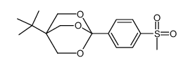 1-tert-butyl-4-(4-methylsulfonylphenyl)-3,5,8-trioxabicyclo[2.2.2]octane Structure