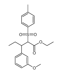 3-(3-methoxy-phenyl)-2-(toluene-4-sulfonyl)-pentanoic acid ethyl ester结构式