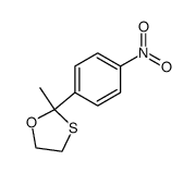 2-methyl-2-(4-nitrophenyl)-1,3-oxathiolane结构式