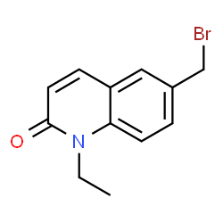 2(1H)-Quinolinone,6-(bromomethyl)-1-ethyl-(9CI) structure