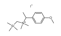 4-methoxy-α-methylbenzyldimethyl(trimethylsilylmethyl)ammonium iodide Structure