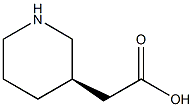 (R)-2-(Piperidin-3-yl)acetic acid structure