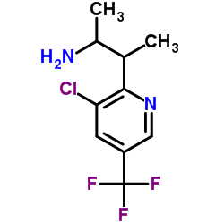 3-(3-chloro-5-(trifluoromethyl)pyridin-2-yl)butan-2-amine structure