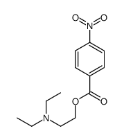 2-diethylaminoethyl 4-nitrobenzoate structure