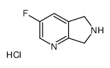 3-fluoro-6,7-dihydro-5H-pyrrolo[3,4-b]pyridine hydrochloride Structure