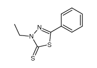 2-phenyl-4-ethyl-1,3,4-thiadiazole-5(4H)-thione结构式