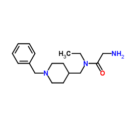 N-[(1-Benzyl-4-piperidinyl)methyl]-N-ethylglycinamide Structure