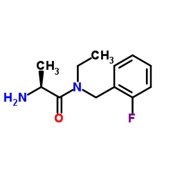 N-Ethyl-N-(2-fluorobenzyl)-L-alaninamide Structure