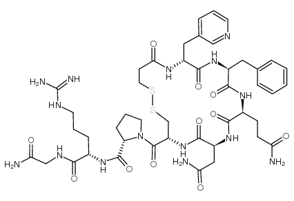 (Deamino-Cys1,β-(3-pyridyl)-D-Ala2,Arg8)-Vasopressin trifluoroacetate salt structure