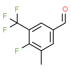 4-Fluoro-3-methyl-5-(trifluoromethyl)benzaldehyde结构式