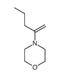 Morpholine,4-(1-methylenebutyl)- Structure