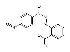 2-[(N-hydroxy-4-nitrosoanilino)diazenyl]benzoic acid结构式