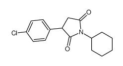 3-(4-chlorophenyl)-1-cyclohexylpyrrolidine-2,5-dione Structure