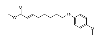 methyl 8-((4-methoxyphenyl)tellanyl)oct-2-enoate Structure