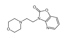 3-(2-morpholin-4-ylethyl)-[1,3]oxazolo[4,5-b]pyridin-2-one结构式