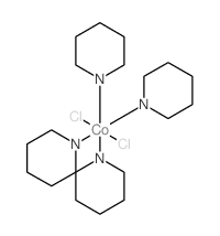 Dichlorotetrakis(pyridine)cobalt structure