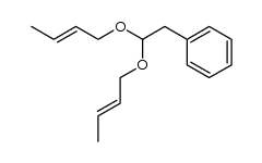 1,1-bis(2-butenoxy)-2-phenylethane Structure