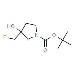 tert-butyl 3-(fluoromethyl)-3-hydroxypyrrolidine-1-carboxylate Structure