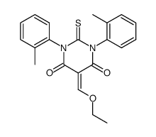 1,3-di(2-methylphenyl)-1,3-dihydro-2-thioxo-5-ethoxymethylenepyrimidine-4,6-dione Structure