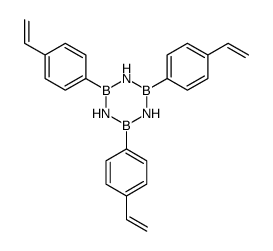 2,4,6-tris(4-ethenylphenyl)-1,3,5,2,4,6-triazatriborinane结构式