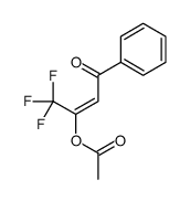 1-benzoyl-2-trifluoromethyl-2-acetoxyethene structure