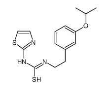 1-[2-(3-propan-2-yloxyphenyl)ethyl]-3-(1,3-thiazol-2-yl)thiourea结构式