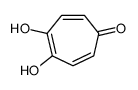 2,5-Dihydroxy-2,4,6-cyclohepta-triene-1-one结构式