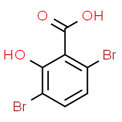 3,6-Dibromo-2-hydroxybenzoic acid结构式