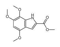 METHYL 4,6,7-TRIMETHOXYINDOLE-2-CARBOXYLATE Structure