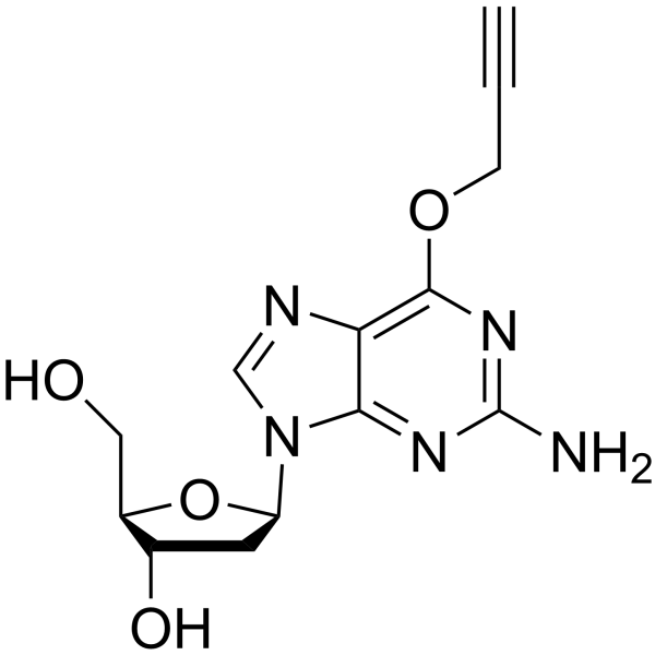 6-O-Propynyl-2'-deoxyguanosine结构式