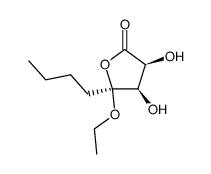 2(3H)-Furanone,5-butyl-5-ethoxydihydro-3,4-dihydroxy-,[3S-(3alpha,4alpha,5alpha)]-(9CI)结构式